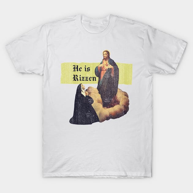 He Is Rizzen Jesus Prayer Christian Bible Faith T-Shirt by beckeraugustina